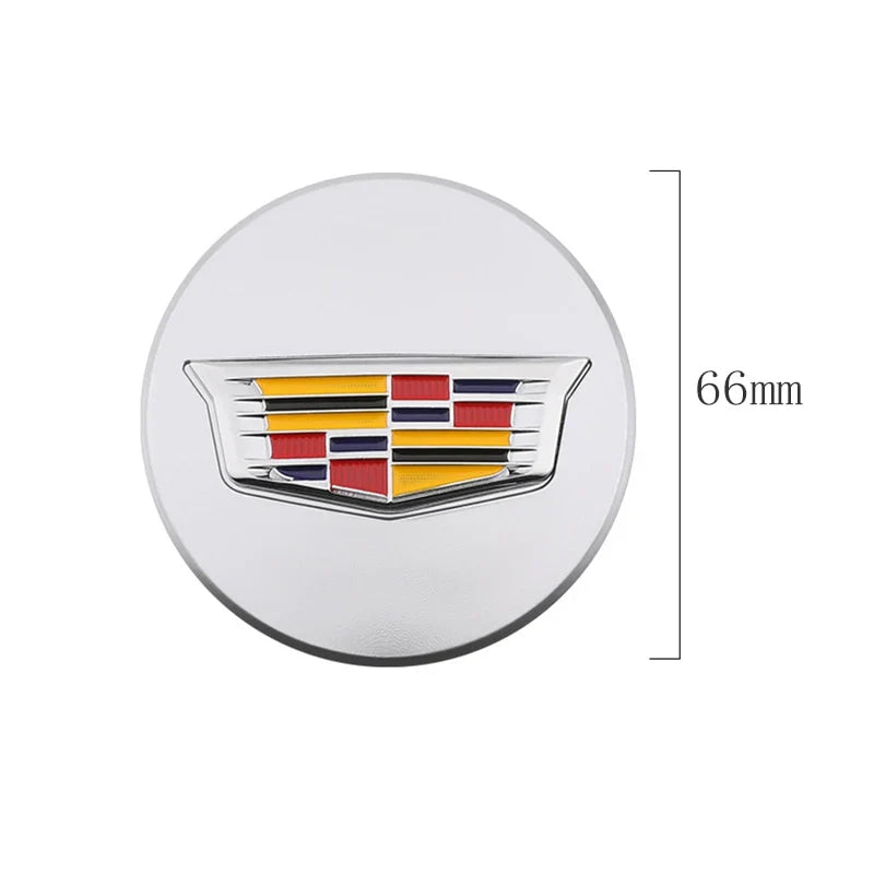 66mm 4pcs Wheel Center Hub Cover Caps Accessories for Cadillac Escalade XT5 XT6 CT5 CT6 XTS CT4 Auto Tire Emblem Car Styling