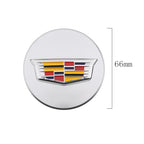 66mm 4pcs Wheel Center Hub Cover Caps Accessories for Cadillac Escalade XT5 XT6 CT5 CT6 XTS CT4 Auto Tire Emblem Car Styling