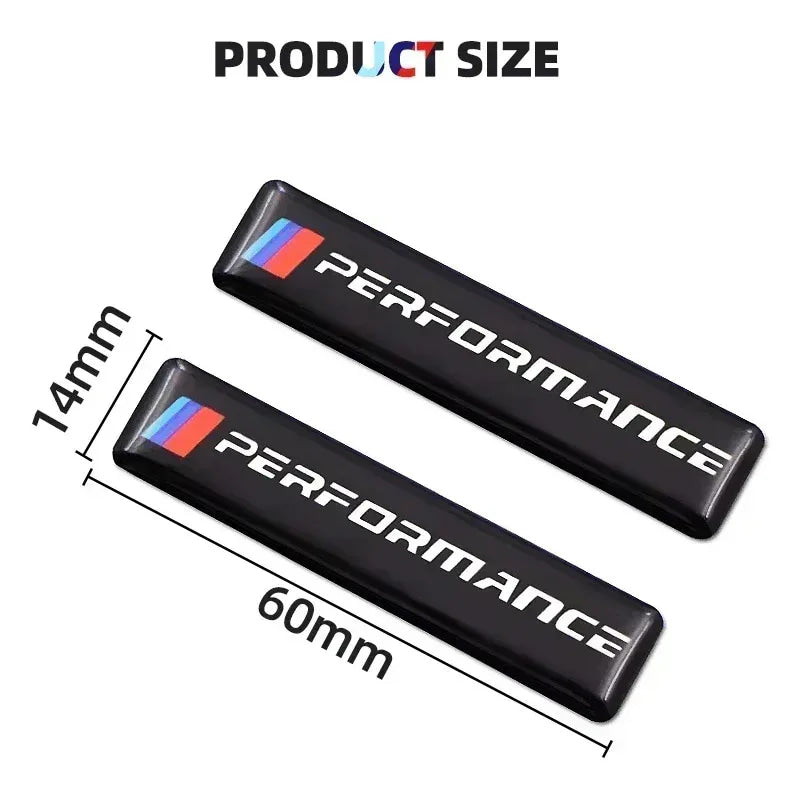 Silicone car badge sticker BMW M M3 M5 performance E36 E46 E39 E53 E90 E60 E61 E93 E87 F10 X1 X3 X5 full range accessories
