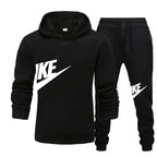 Men's casual sports suit, fashion new men's and women's sports hoodie + pants 2 sets, autumn and winter warm sportswear suit
