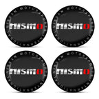 For Nismo Nissan Almera Tiida Sunny QASHQAI Skyline Juke X-TRAI 4pcs 56/60mm Car Wheel Center Covers Badge Hub Cap Accessories