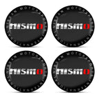 For Nismo Nissan Almera Tiida Sunny QASHQAI Skyline Juke X-TRAI 4pcs 56/60mm Car Wheel Center Covers Badge Hub Cap Accessories