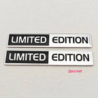 2pcs 3D Aluminum LIMITED/SPECIAL EDITION Emblem Badge Car Stickers Decal For Audi Honda Opel Toyota Mercedes Mazda Motorcycle
