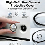 360 Reverse Cam Cover For Porsche Panamera 2015-2026 Anti-Scratch HD PC Lens Protector, Waterproof Easy Install Car Accessories