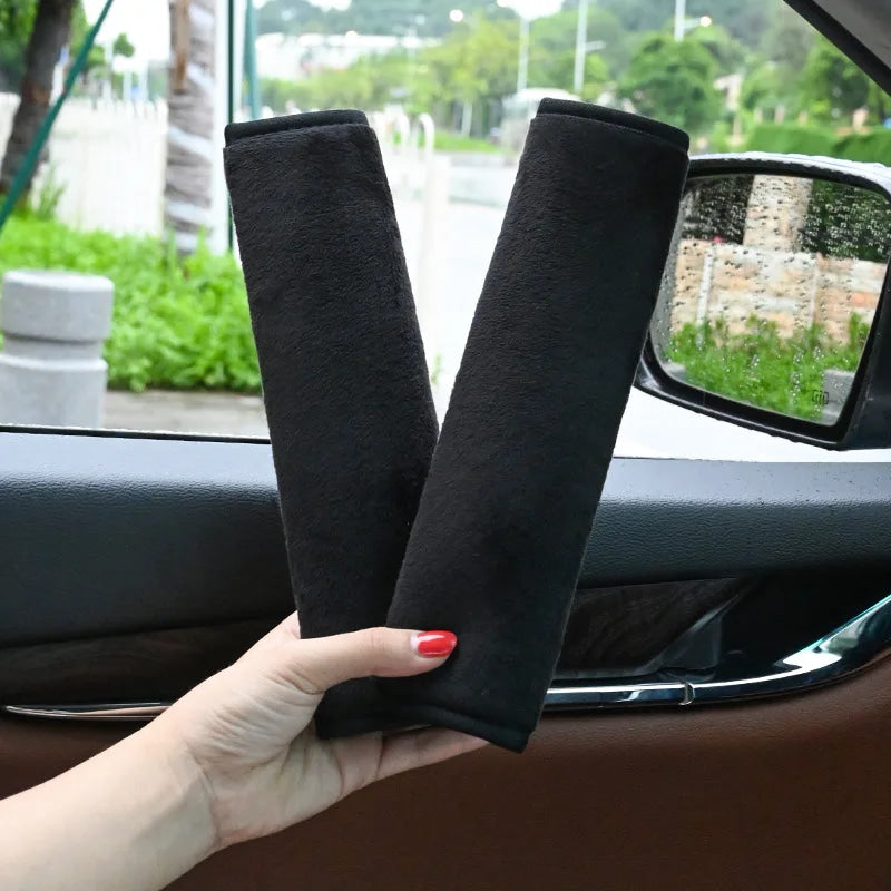 2PCS Car Belt Cover Adjustable Seat Belt Cover Shoulder Strap Cover Car Shoulder Protector Pad Auto Accessories
