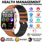 2026 New Model Uric Acid & Lipid Health Analysis Smart Watch Men ECG+PPG Bluetooth Call 2.01-inch Flashlight Smartwatch Women