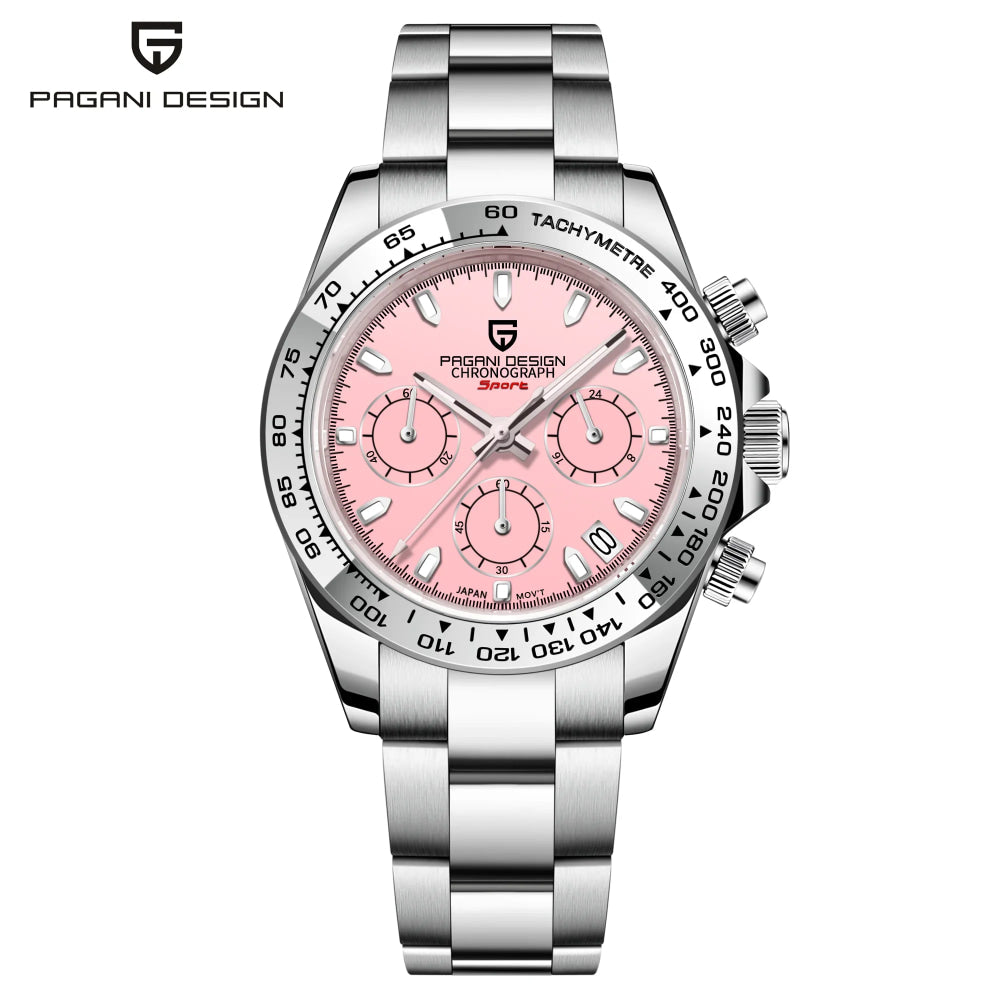 2026 Pagani Design PD1727 Night Light Men's Watch Sapphire Glass Stainless Steel Waterproof Relief  relogio masculino watches