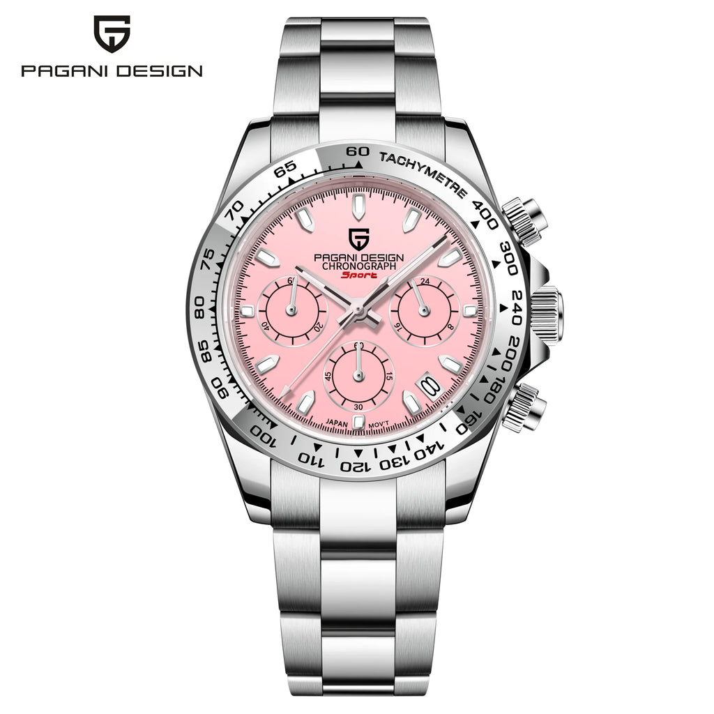 2026 Pagani Design PD1727 Night Light Men's Watch Sapphire Glass Stainless Steel Waterproof Relief  relogio masculino watches