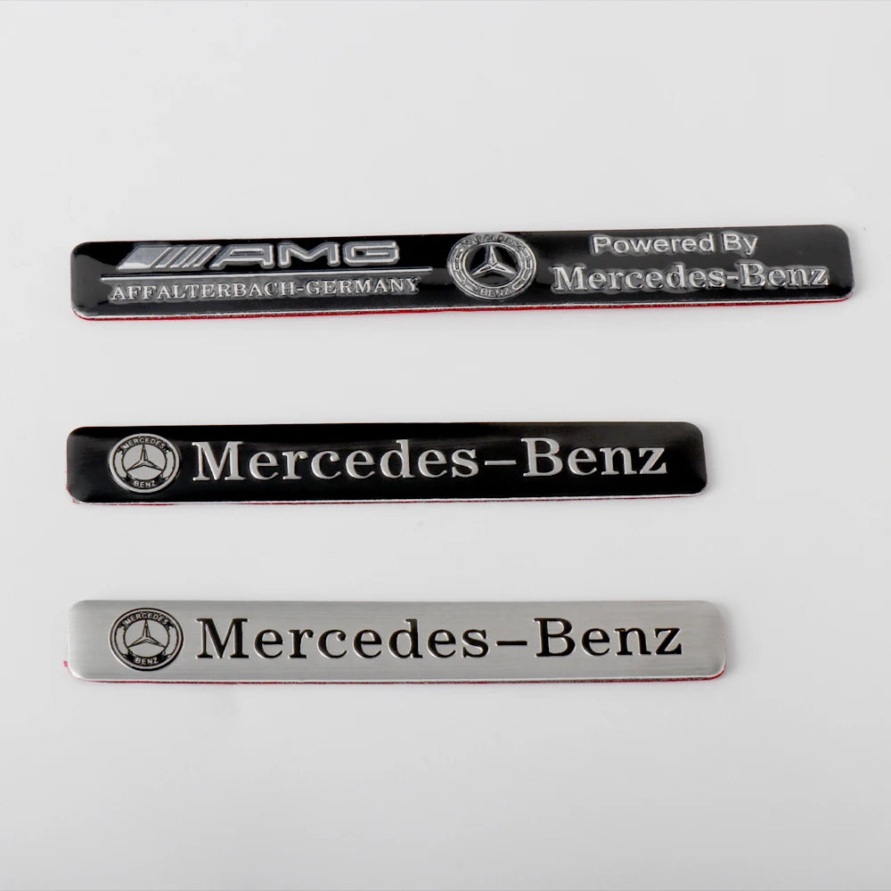 3D Aluminum Car Side Body Trunk Emblem Decoration Sticker For Mercedes Benz AMG Class GLK GLA CLA GLB W108 W447 W204 W205 Fortwo