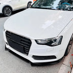 3Pcs Front Bumper Splitter Spoiler Lip For Audi A5 S-Line S5 2012- 2017 Glossy Black Front Bumper Spoiler Diffuser Body Kit