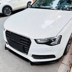 3Pcs Front Bumper Splitter Spoiler Lip For Audi A5 S-Line S5 2012- 2017 Glossy Black Front Bumper Spoiler Diffuser Body Kit