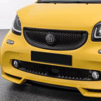 12.9cm Support Acc Car Front Grill Emblem Badge with B Logo for Smart BRABUS W453 2015-2019 Modify Badge Accessories
