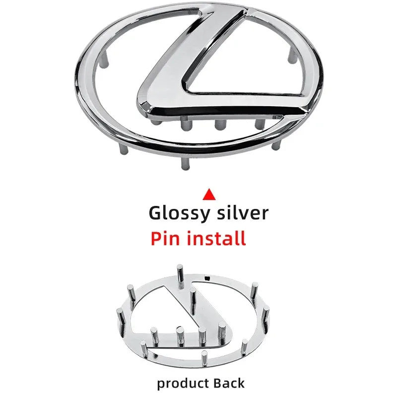 ABS Steering Wheel Center Emblem Sticker for Lexus RX NX ES IS GX LX UX CT GS F Sport RX300 RX350 GX460 etc Logo Badge Decal