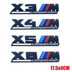 1PCS Car Stickers Car Trunk Sticker Car Badge For BMW X3 X4 F25 F26 G01 G02 X5 G05 X6 F15 F16 E70 E71 M Competition