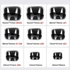 Car Hood Front Grill Rear Trunk H Emblem Logo Sticker For Honda Civic Fit Jazz Accord CRV HRV City Odyssey Passport Pilot Vezel