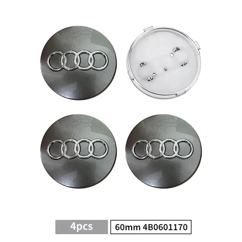 Modification Car Part Wheel Center Hup Caps Cover for Audi A6 S3 S4 Q3 Q5 Q5L A4 A6L A7 A8 A3 A5  Raplace Accessories