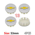 4PCS ABS Car Wheel Center Covers Hub Caps Badge For Chevrolet Malibu AVEO Corvette CRUZE EQUINOx IMPALA LACETTI TRAX ORLANDO