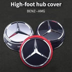 QQQ 4PCS KKK 75mm NEW Car Wheel Center Hub Caps Cover for Mercedes Benz B/C/E/S Class A Class C200L GLC GLK CLA W166 W163 W221