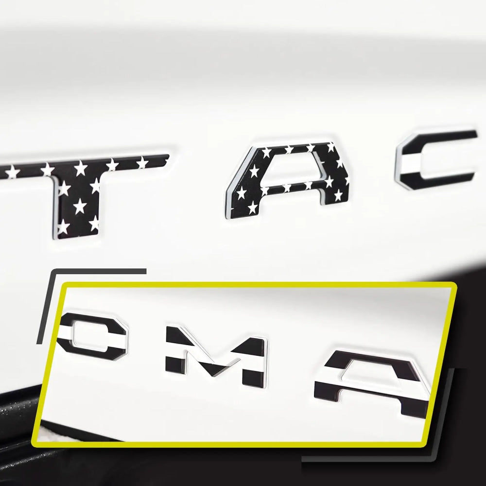 Dedicated  Tacoma 2016, 2017, 2018, 2019, 2020 Tailgate 3D Letter Cover Emblem Car Sticker Design Car Accessories Sticker