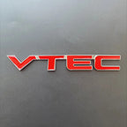 3D Metal Logo VTEC Emblem Letters Car Fender Badge Trunk Decal For Honda Civic Accord CB400 Odyssey CRV VTEC Sticker Accessories