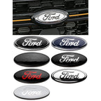 Ford Metal All Sizes Logo For Focus Mondeo Edge Ecosport Fiesta Fusion Rear Trunk Emblem Metal Cover Sticker Badge Classic Blue
