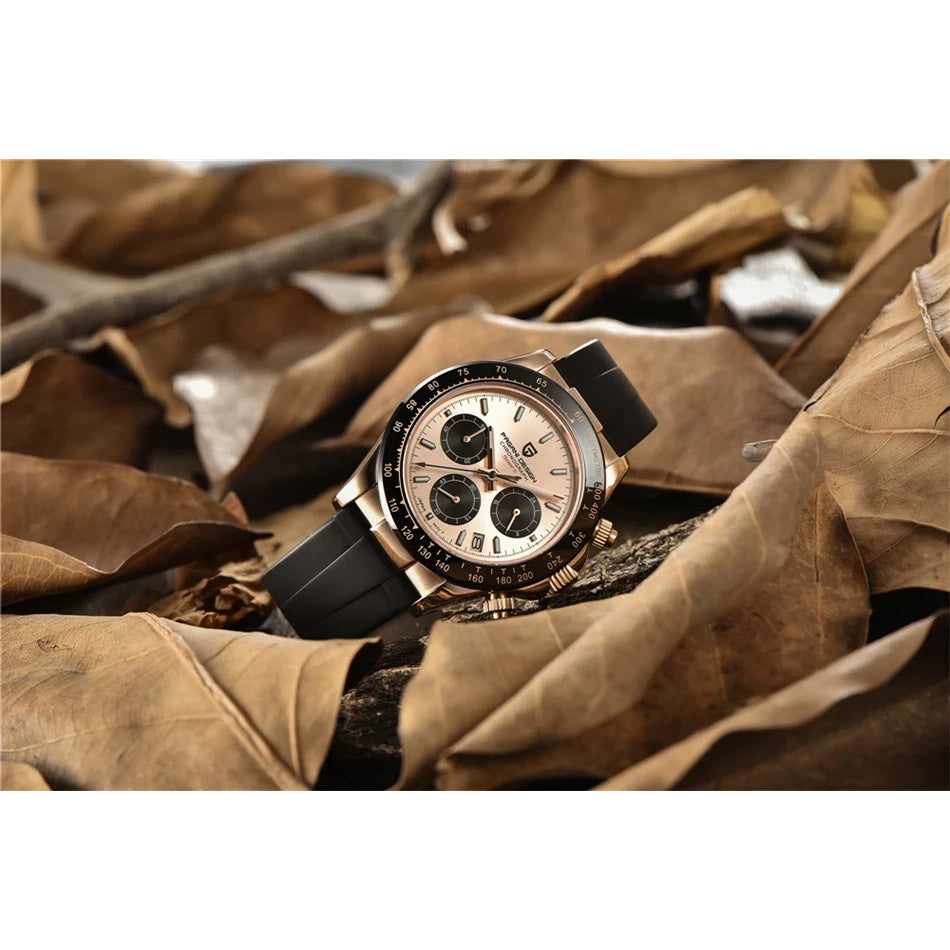 40mm New V2 PAGANI DESIGN Classic fashion Men Quartz Watches Sapphire Retro Chronograph Stainless Steel Waterproof Watch for Men