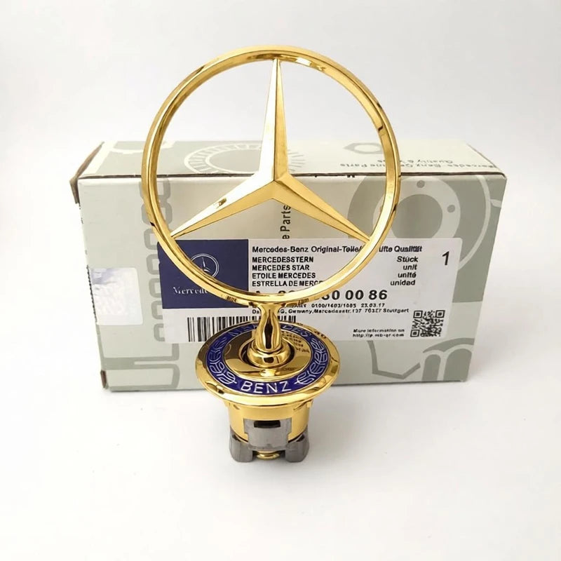 3D Star Bonnet Label Badge Car Front Hood Zinc Alloy Emblem for Mercedes Benz W213 W222 W223 E300 W205 W206 W212 W203 W204