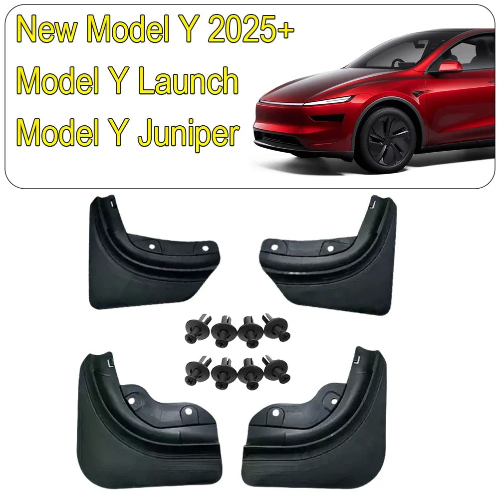 Protect Paint Mud Flap for Tesla Model 3 Y Accessories 2025 2026 Mud Flaps Tire Splash Guard All Weather Car Mudflap Accessories