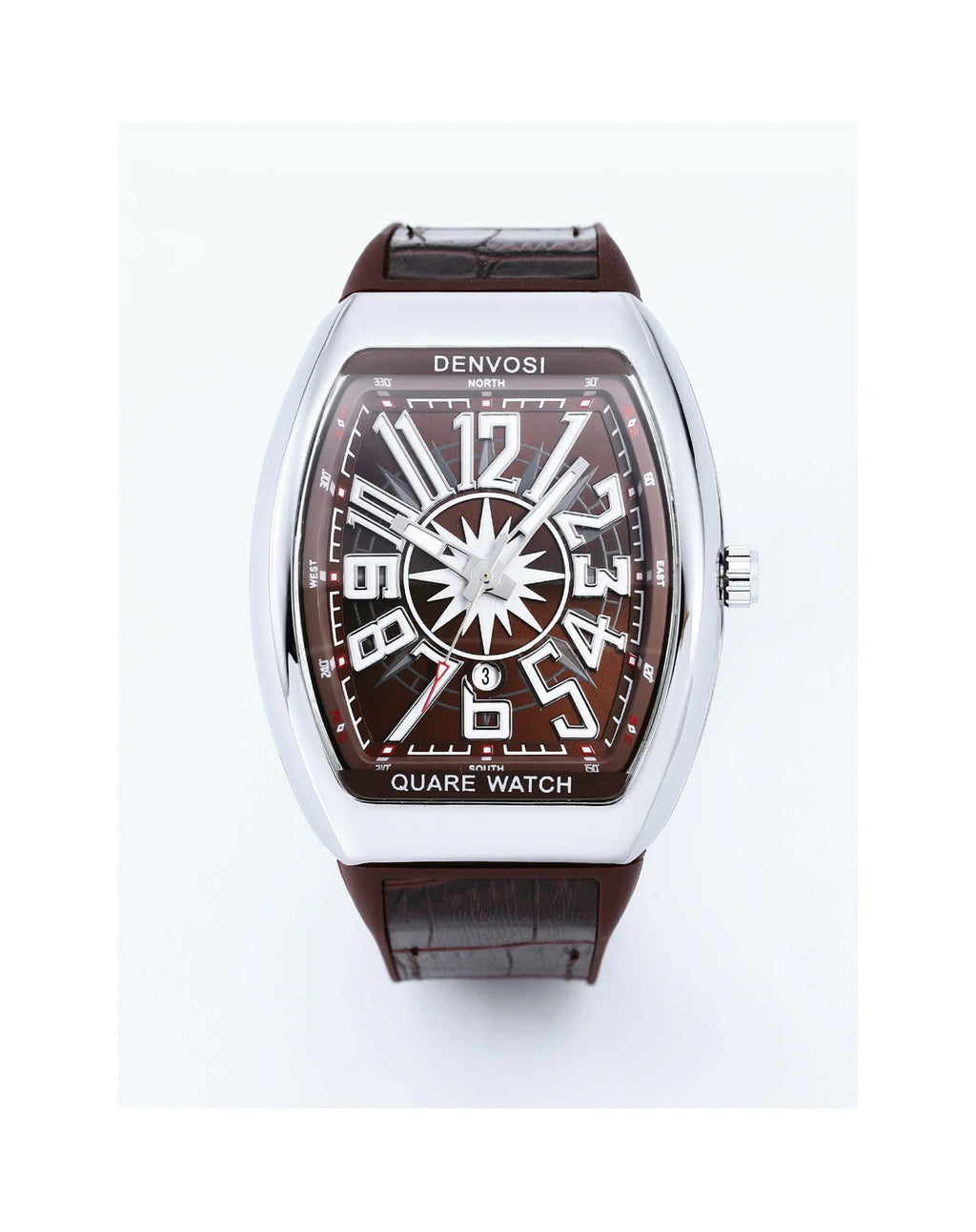 DENVOSI Men's Barrel shaped Watch, Luxury Fluorescent Silicone Strap, Men's Fashion, Leisure, Sports Quartz Watch
