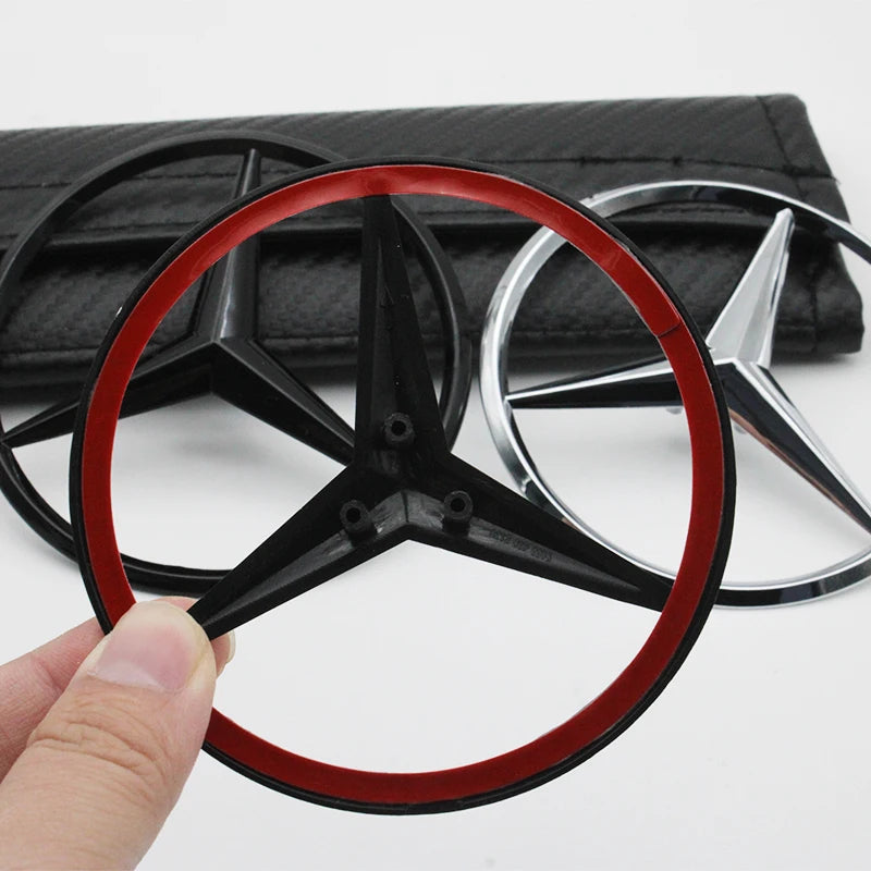 1Pcs ABS Car Rear Decal Trunk Emblem Sticker Mercedes Benz Replace Accessories For W204 W222 W205 W177 W212 W213 X253 W203 W176