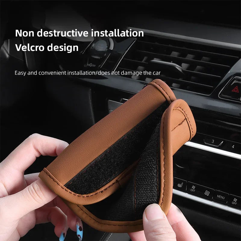 Leather Car Interior Roof Grab Handle Cover For BMW X1 X2 X3 X5 X4 X6 X7 G30 G20 G32 G11 G12 F40 F30 F20 F10 F34 F07 F44 Sticker