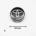 4Pcs 57/62mm Car Wheel Center Hub Caps For Toyota Rav4 Aygo Yaris Corolla Camry Car Tire Center Decoration Stickers Accessories