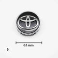 4Pcs 57/62mm Car Wheel Center Hub Caps For Toyota Rav4 Aygo Yaris Corolla Camry Car Tire Center Decoration Stickers Accessories