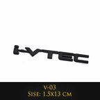 3D Metal Ivtec Letter Emblem Badge Decal Car Styling For Honda Civic Logo Car Rear Tail Trunk Stickers Decals Auto Accessories