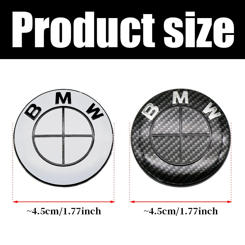 4.5cm Car Steering Wheel Decoration Badge Sticker For BMW G80 E84 F48 G01 G11 X1 X2 X3 X4 X5 X6 G07 Interior Emblem Accessorie