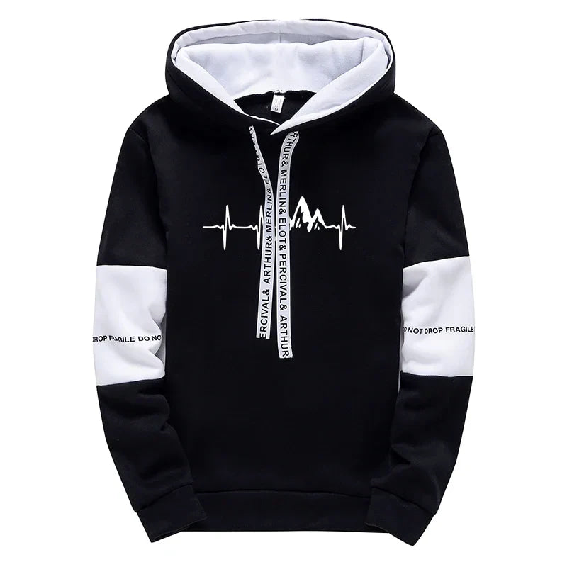 Mens Tracksuit Casual Classic Hooded Sweatshirt Jogging Clothing High Quality Simplicity Versatile Printing Tops Pants Suit