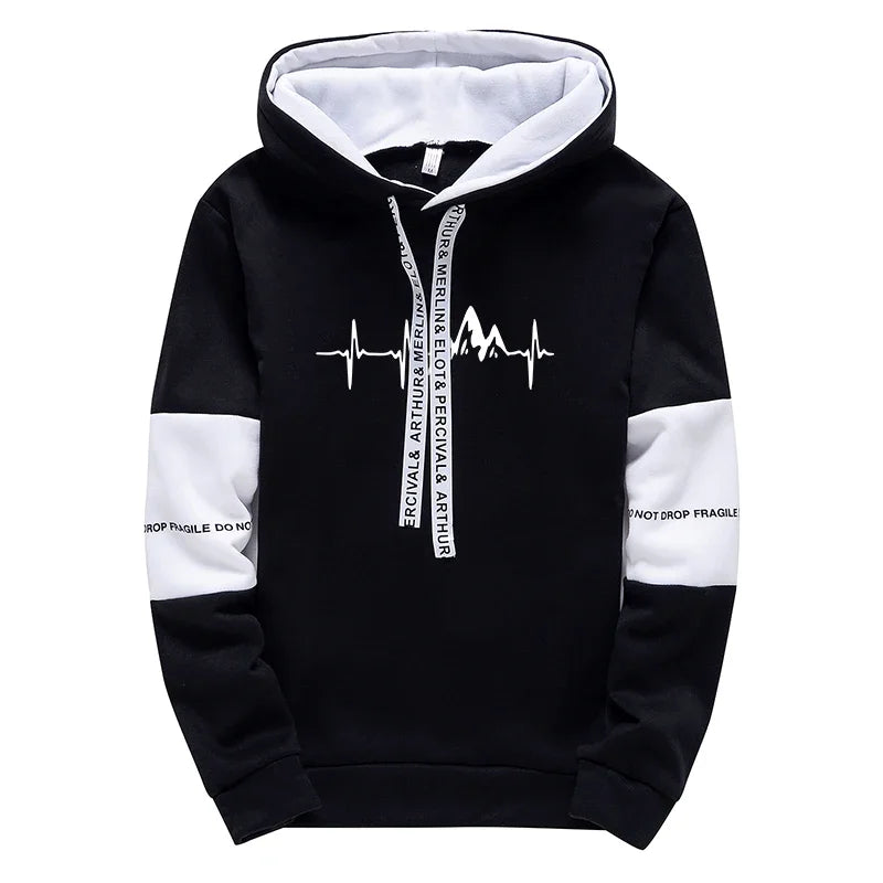 Mens Tracksuit Casual Classic Hooded Sweatshirt Jogging Clothing High Quality Simplicity Versatile Printing Tops Pants Suit