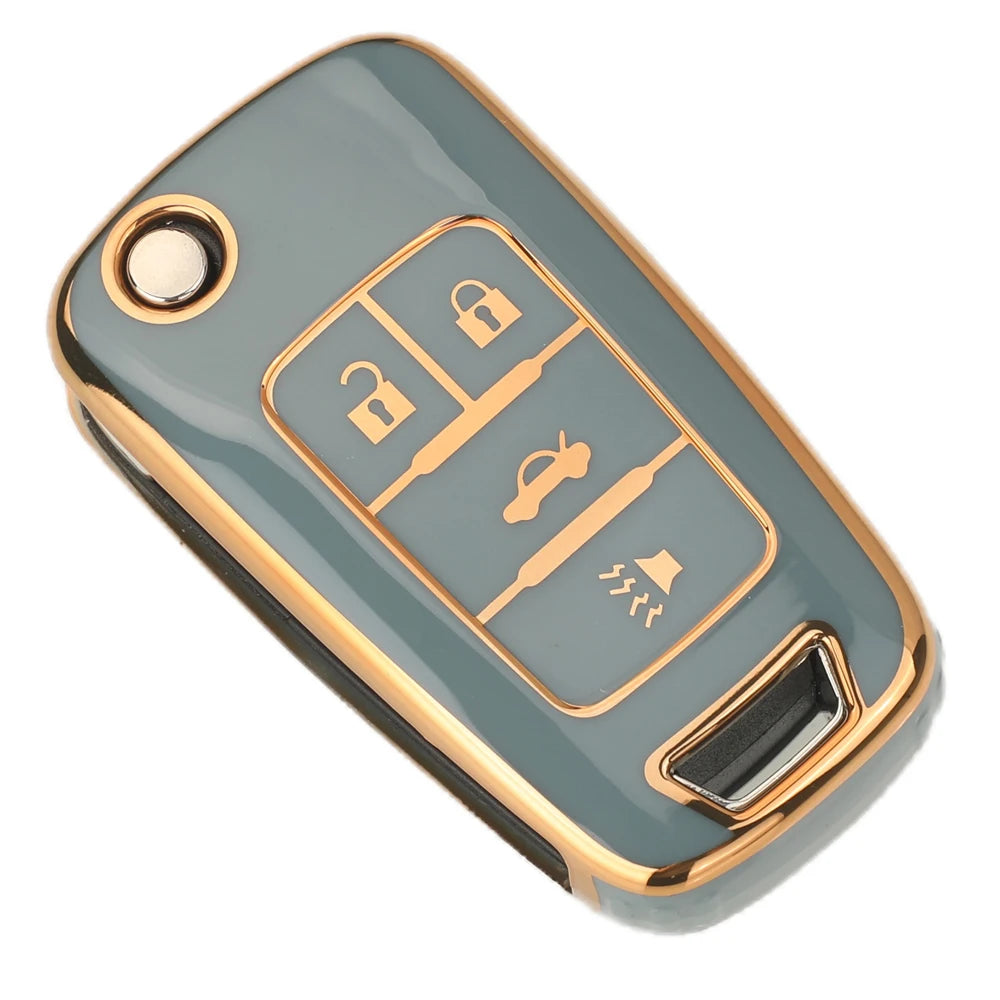 Jingyuqin 2/3/4/5 BTN suave TPU funda para llave de coche para Buick/Opel para Chevrolet Cruze Epica Lova Camaro Impala Aveo Malibu Sail Orlando