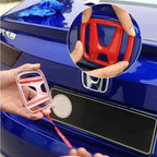 3Pcs Car Front Grille Rear Trunk Badge Steering Wheel Logo Sticker for Honda Accord Civic City XR-V CR-V Inspire Crider Envix