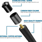 7inch Car Radio Antenna Adapter Short Black Car Radio Antenna Amplifier AM/FM Replace Accessories For Jeep Wrangler JK/JL Ford