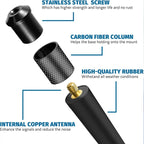 7inch Car Radio Antenna Adapter Short Black Car Radio Antenna Amplifier AM/FM Replace Accessories For Jeep Wrangler JK/JL Ford