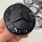 1PC 56mm Car Hood Emblem Badge Bonnet Emblem Cover For Mercedes Benz Brabus AMG W124 W163 W202 W203 W204 W210 W211 W205 Sticker