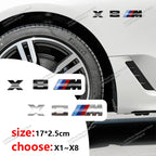 3D ABS For BMW M Logo X1 X2 X3 X4 X5 X6 X7 E84 E83 F39 F48 G01 Car Letter Rear Trunk Bumper Emblem Sticker Decal Badge Styling