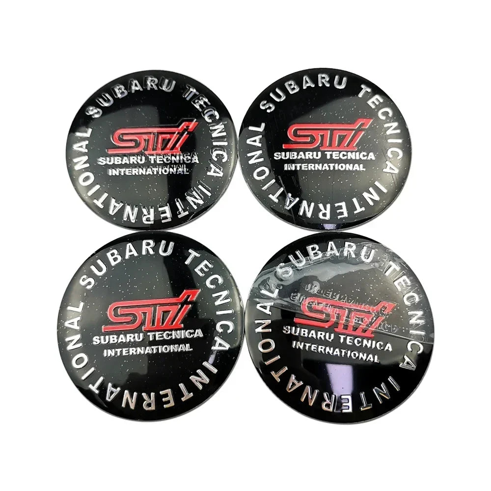 4pcs 56MM Car Wheel Center Emblem Hub Badge Sticker for Subaru STI XV WRC WRX BRZ LEVORG FORESTER IMPREZA LEGACY OUTBACK