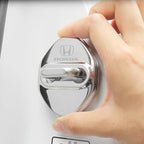 Stickers 4Pcs Car Door Lock Cover Stainless Steel Protector Cap For Honda Odyssey Spirior CR-V Civic HR-V City Accord
