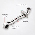 Racing Car 2.5" Catless Downpipe For Mini Cooper R55 Clubman R56/R57/R58/R59 R60 Countryman R61 1.6L 07-16