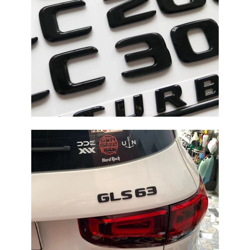 Gloss Black for Mercedes Benz GLE Coupe C292 W166 W167 GLE250d GLE350de GLE300d GLE350e GLE350d GLE400d GLE500e 4MATIC Emblems
