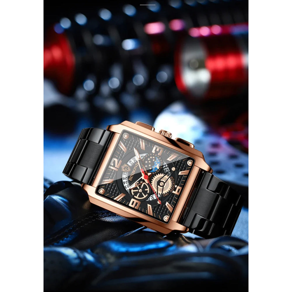 BINBOND Luxury quartz wristwatches luminous waterproof auto date chronograph men's watch business sport fashion casual reloj