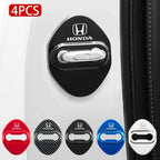 Stickers 4Pcs Car Door Lock Cover Stainless Steel Protector Cap For Honda Odyssey Spirior CR-V Civic HR-V City Accord