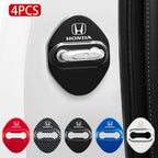 Stickers 4Pcs Car Door Lock Cover Stainless Steel Protector Cap For Honda Odyssey Spirior CR-V Civic HR-V City Accord